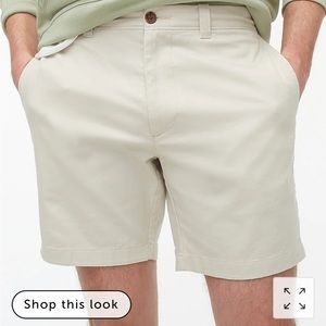 J.Crew 7”flex khaki shorts